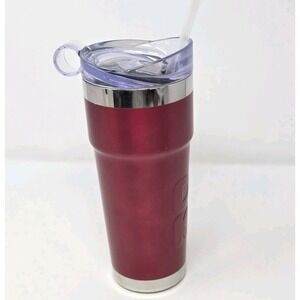Dunkin Donuts Tumbler Travel Mug 24oz Stainless Steel Insulated W/ Finger Holder